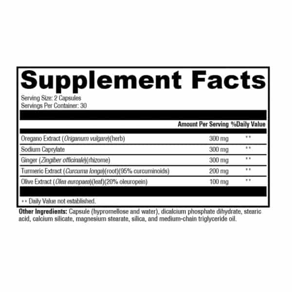 The Total Gut Repair Kit facts label for a supplement.